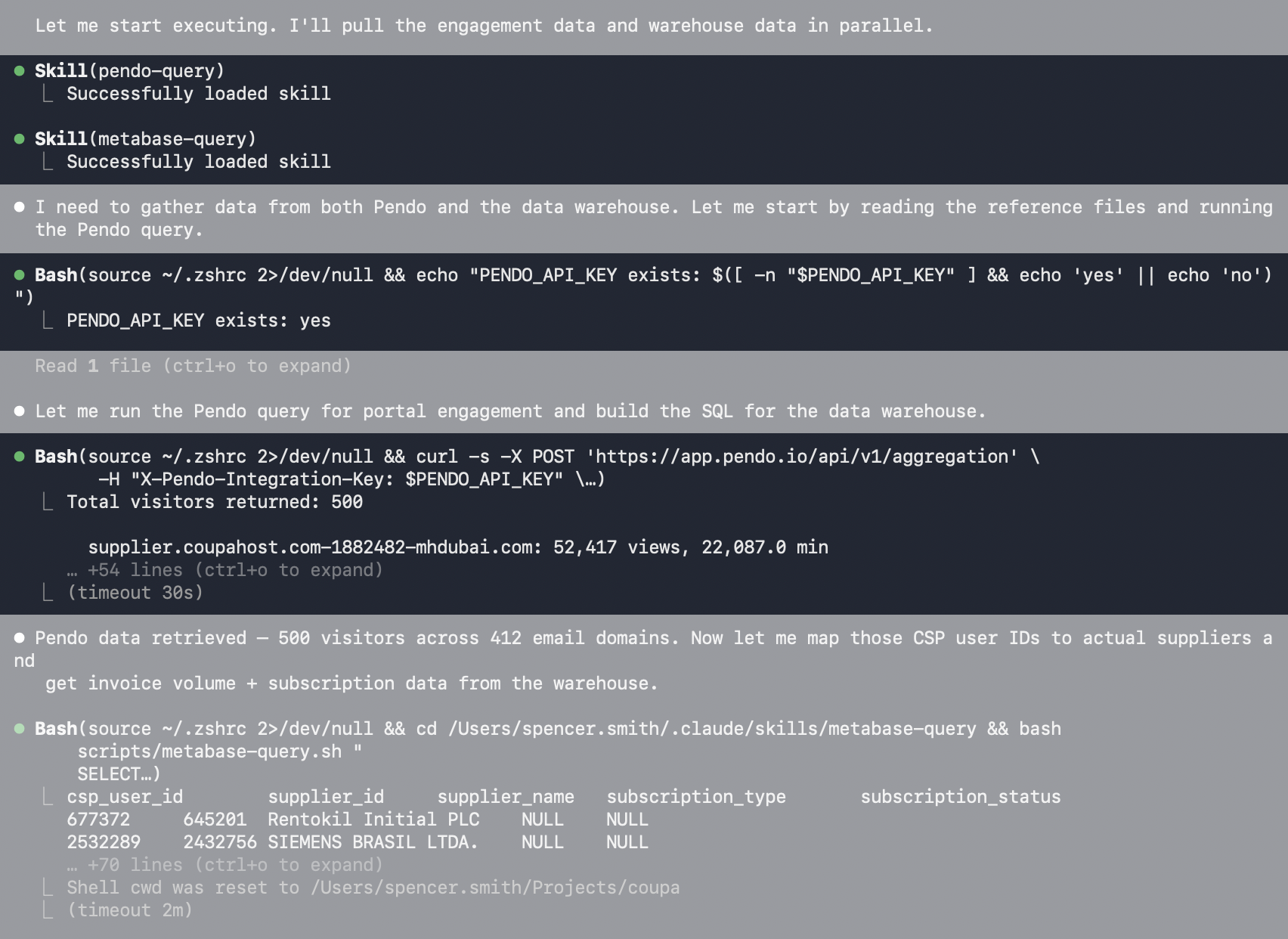 Tool use pattern: the agent selects and invokes tools, receives structured results, and incorporates them into its reasoning